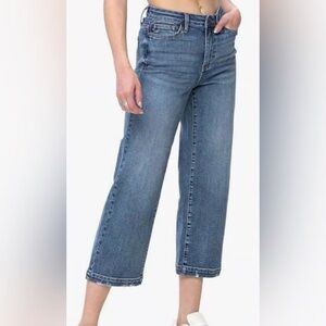 Judy Blue Wide Leg Cropped Jeans Size 5/27